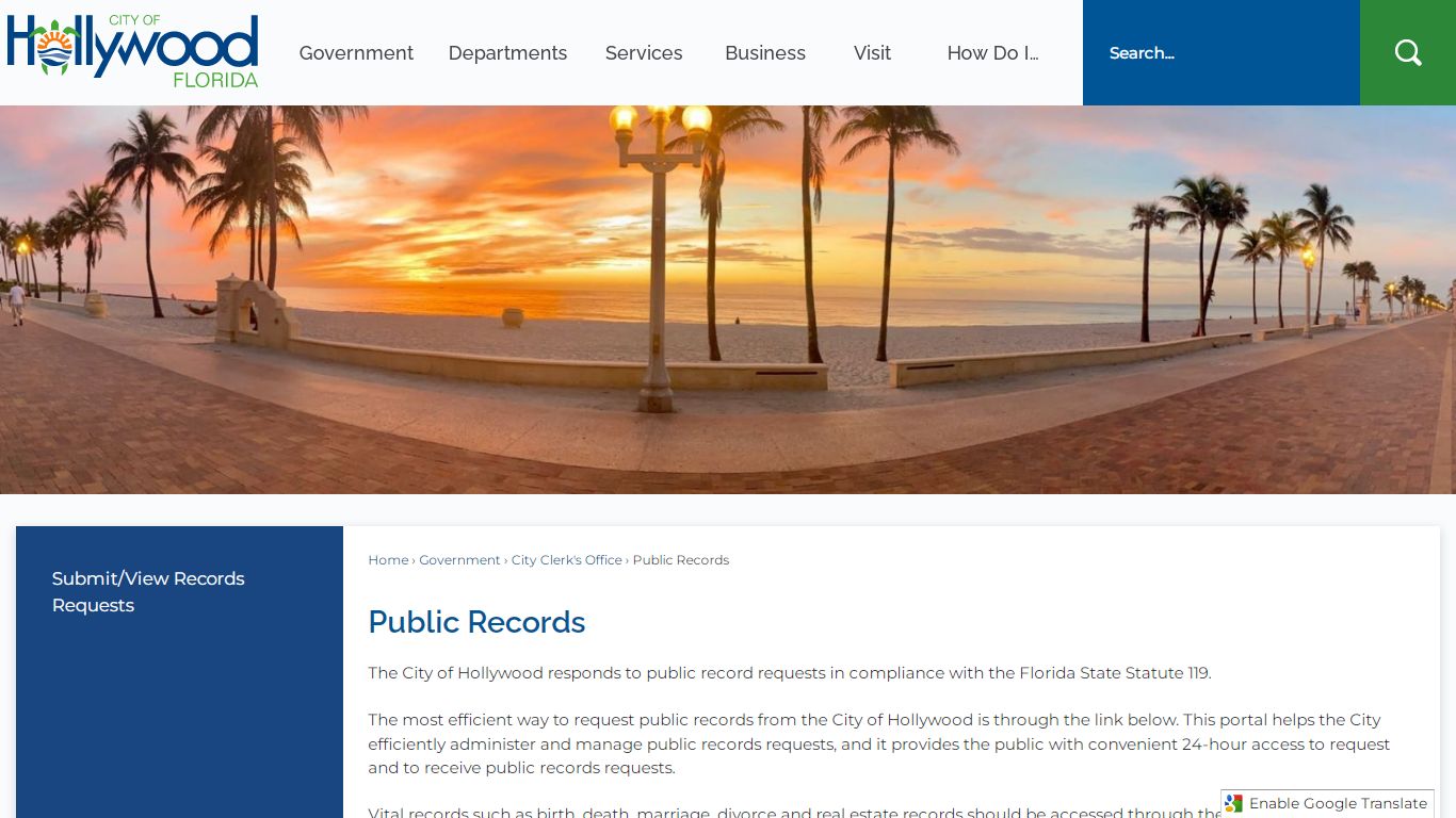 Public Records | Hollywood, FL - Official Website
