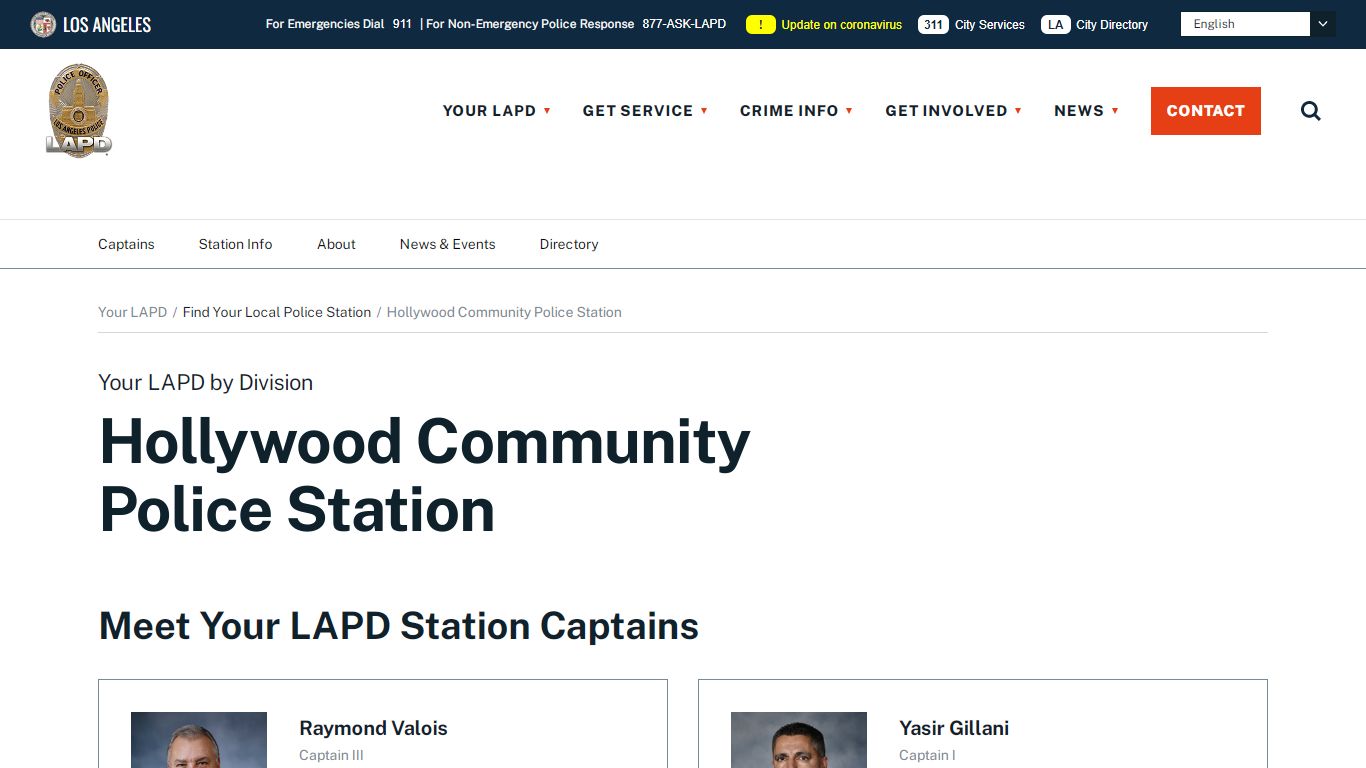 Hollywood Community Police Station - LAPD Online