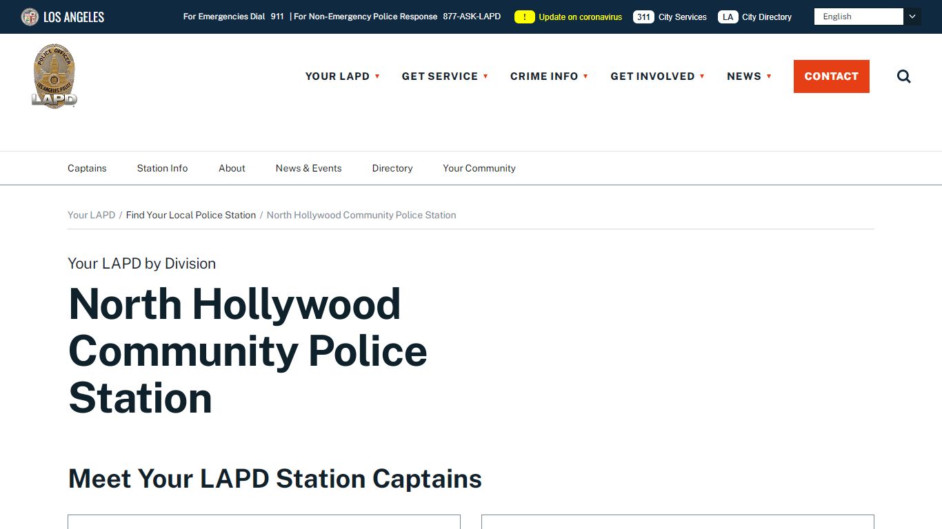 North Hollywood Community Police Station - LAPD Online